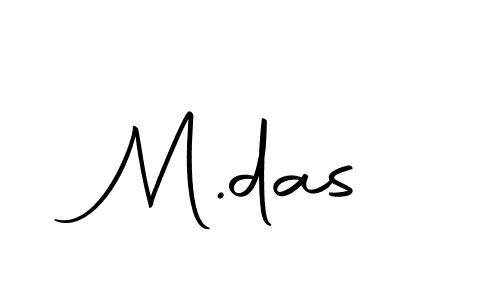How to make M.das signature? Autography-DOLnW is a professional autograph style. Create handwritten signature for M.das name. M.das signature style 10 images and pictures png