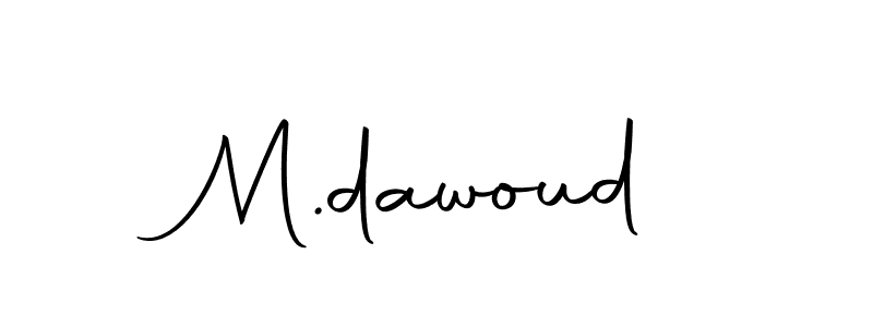 Design your own signature with our free online signature maker. With this signature software, you can create a handwritten (Autography-DOLnW) signature for name M.dawoud. M.dawoud signature style 10 images and pictures png