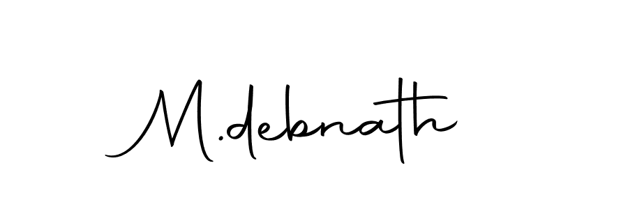Make a beautiful signature design for name M.debnath. With this signature (Autography-DOLnW) style, you can create a handwritten signature for free. M.debnath signature style 10 images and pictures png