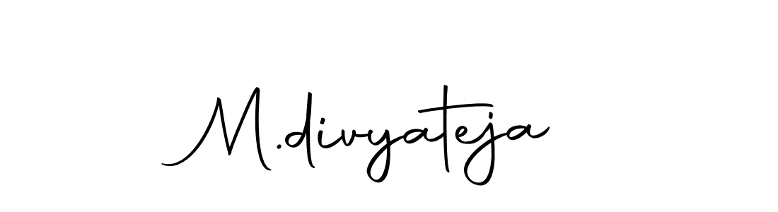 Create a beautiful signature design for name M.divyateja. With this signature (Autography-DOLnW) fonts, you can make a handwritten signature for free. M.divyateja signature style 10 images and pictures png