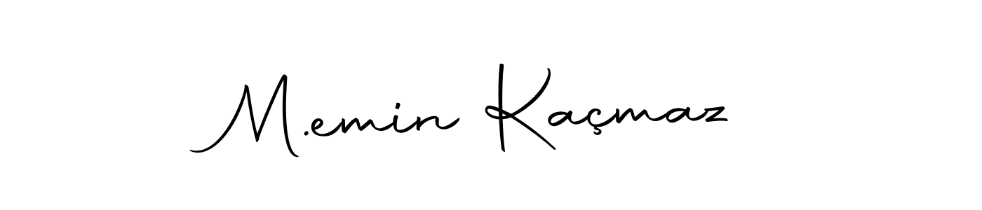 You should practise on your own different ways (Autography-DOLnW) to write your name (M.emin Kaçmaz) in signature. don't let someone else do it for you. M.emin Kaçmaz signature style 10 images and pictures png