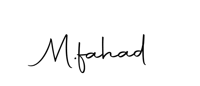 Create a beautiful signature design for name M.fahad. With this signature (Autography-DOLnW) fonts, you can make a handwritten signature for free. M.fahad signature style 10 images and pictures png