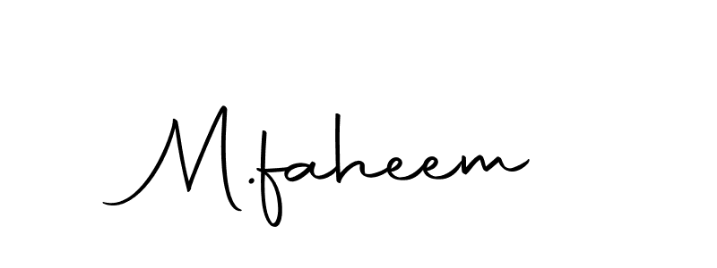 Make a beautiful signature design for name M.faheem. With this signature (Autography-DOLnW) style, you can create a handwritten signature for free. M.faheem signature style 10 images and pictures png