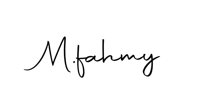 Create a beautiful signature design for name M.fahmy. With this signature (Autography-DOLnW) fonts, you can make a handwritten signature for free. M.fahmy signature style 10 images and pictures png