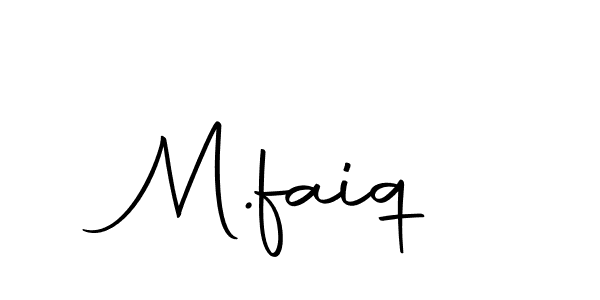 How to make M.faiq name signature. Use Autography-DOLnW style for creating short signs online. This is the latest handwritten sign. M.faiq signature style 10 images and pictures png