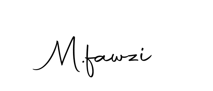 How to make M.fawzi name signature. Use Autography-DOLnW style for creating short signs online. This is the latest handwritten sign. M.fawzi signature style 10 images and pictures png