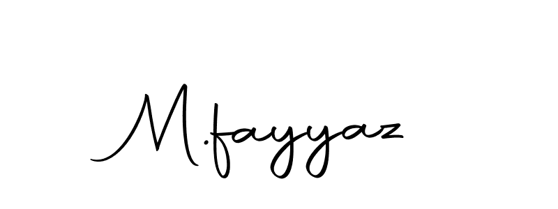 Use a signature maker to create a handwritten signature online. With this signature software, you can design (Autography-DOLnW) your own signature for name M.fayyaz. M.fayyaz signature style 10 images and pictures png