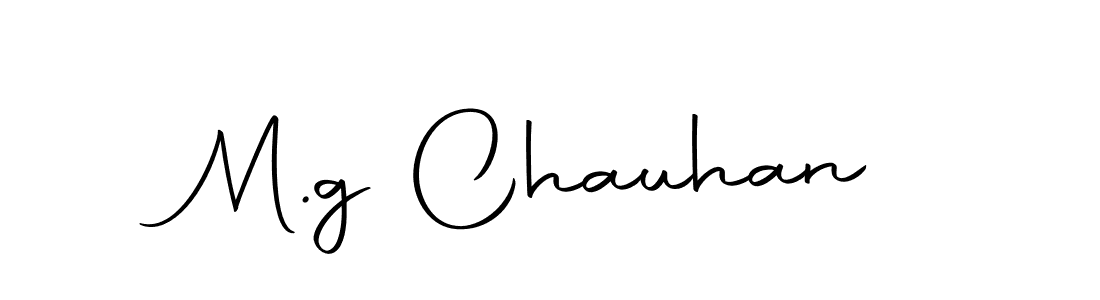 How to make M.g Chauhan name signature. Use Autography-DOLnW style for creating short signs online. This is the latest handwritten sign. M.g Chauhan signature style 10 images and pictures png