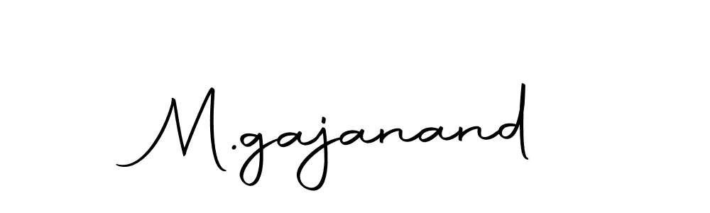 How to make M.gajanand signature? Autography-DOLnW is a professional autograph style. Create handwritten signature for M.gajanand name. M.gajanand signature style 10 images and pictures png