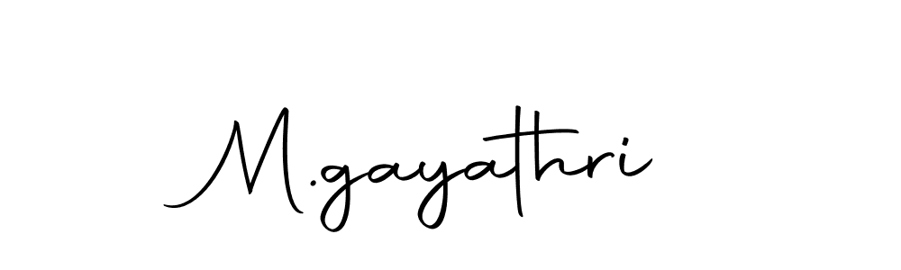 Use a signature maker to create a handwritten signature online. With this signature software, you can design (Autography-DOLnW) your own signature for name M.gayathri. M.gayathri signature style 10 images and pictures png