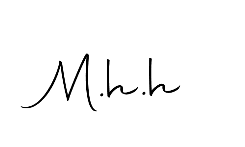 if you are searching for the best signature style for your name M.h.h. so please give up your signature search. here we have designed multiple signature styles  using Autography-DOLnW. M.h.h signature style 10 images and pictures png