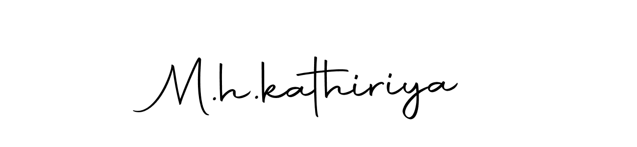 How to make M.h.kathiriya signature? Autography-DOLnW is a professional autograph style. Create handwritten signature for M.h.kathiriya name. M.h.kathiriya signature style 10 images and pictures png