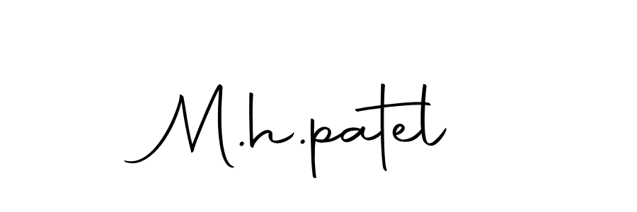 How to make M.h.patel name signature. Use Autography-DOLnW style for creating short signs online. This is the latest handwritten sign. M.h.patel signature style 10 images and pictures png