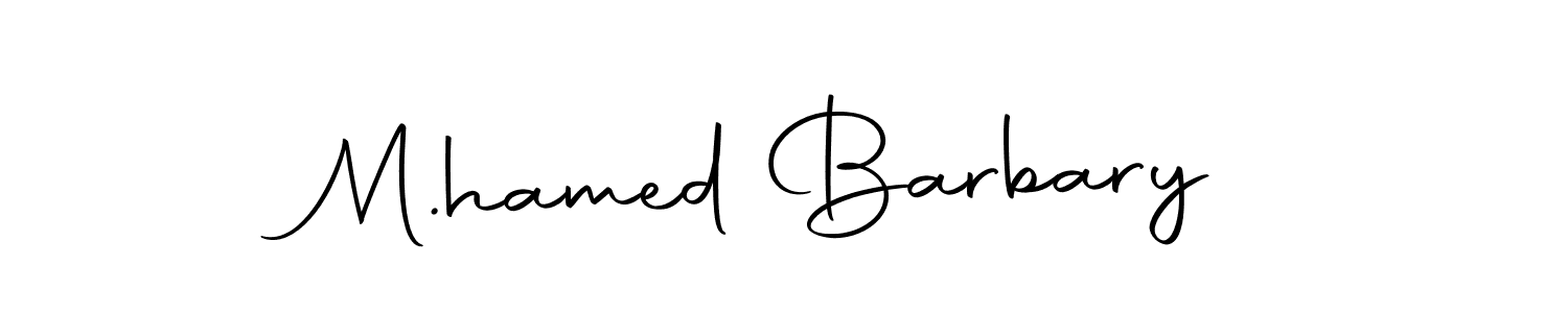 Create a beautiful signature design for name M.hamed Barbary. With this signature (Autography-DOLnW) fonts, you can make a handwritten signature for free. M.hamed Barbary signature style 10 images and pictures png