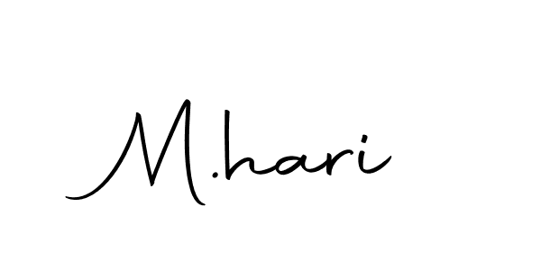 How to make M.hari signature? Autography-DOLnW is a professional autograph style. Create handwritten signature for M.hari name. M.hari signature style 10 images and pictures png