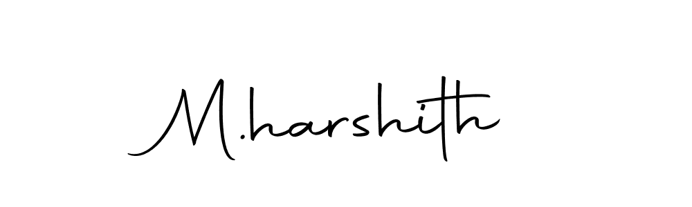 Make a beautiful signature design for name M.harshith. With this signature (Autography-DOLnW) style, you can create a handwritten signature for free. M.harshith signature style 10 images and pictures png