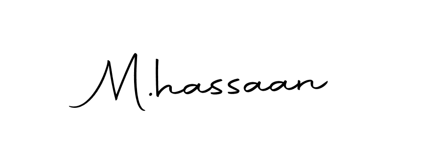 Design your own signature with our free online signature maker. With this signature software, you can create a handwritten (Autography-DOLnW) signature for name M.hassaan. M.hassaan signature style 10 images and pictures png