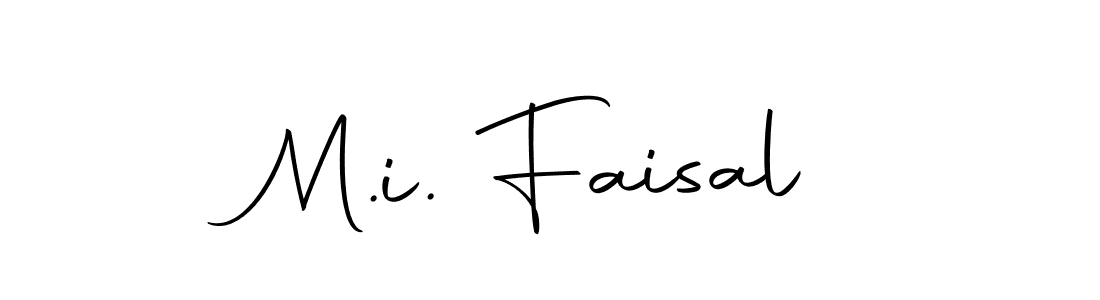 How to make M.i. Faisal signature? Autography-DOLnW is a professional autograph style. Create handwritten signature for M.i. Faisal name. M.i. Faisal signature style 10 images and pictures png