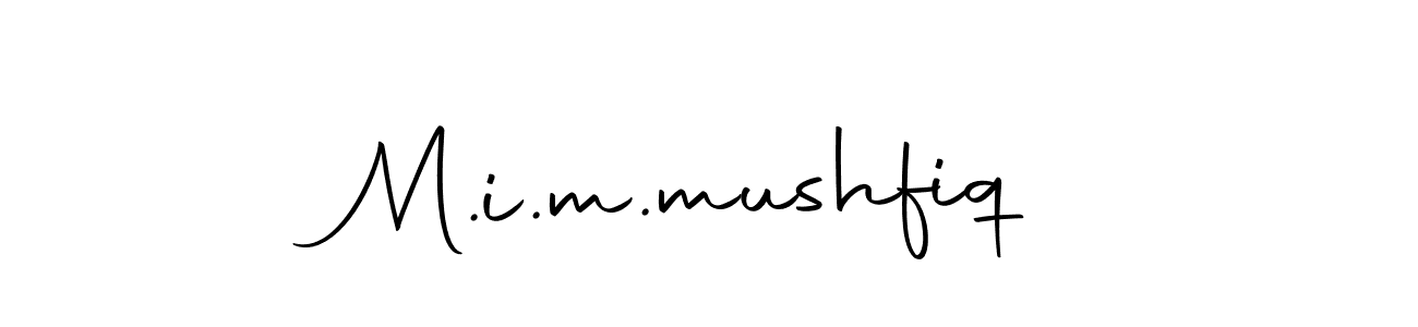 Use a signature maker to create a handwritten signature online. With this signature software, you can design (Autography-DOLnW) your own signature for name M.i.m.mushfiq. M.i.m.mushfiq signature style 10 images and pictures png