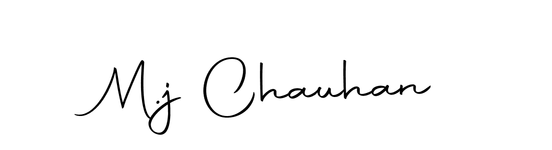 Use a signature maker to create a handwritten signature online. With this signature software, you can design (Autography-DOLnW) your own signature for name M.j Chauhan. M.j Chauhan signature style 10 images and pictures png