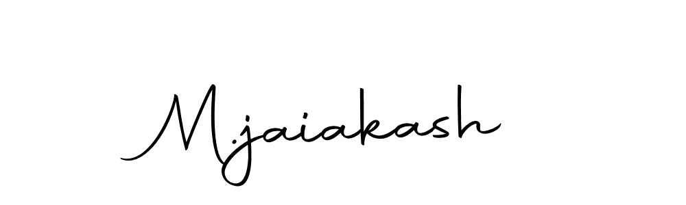 Make a beautiful signature design for name M.jaiakash. Use this online signature maker to create a handwritten signature for free. M.jaiakash signature style 10 images and pictures png