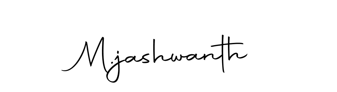 How to make M.jashwanth name signature. Use Autography-DOLnW style for creating short signs online. This is the latest handwritten sign. M.jashwanth signature style 10 images and pictures png
