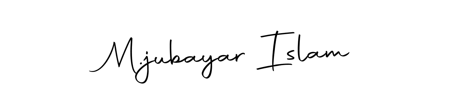 Create a beautiful signature design for name M.jubayar Islam. With this signature (Autography-DOLnW) fonts, you can make a handwritten signature for free. M.jubayar Islam signature style 10 images and pictures png