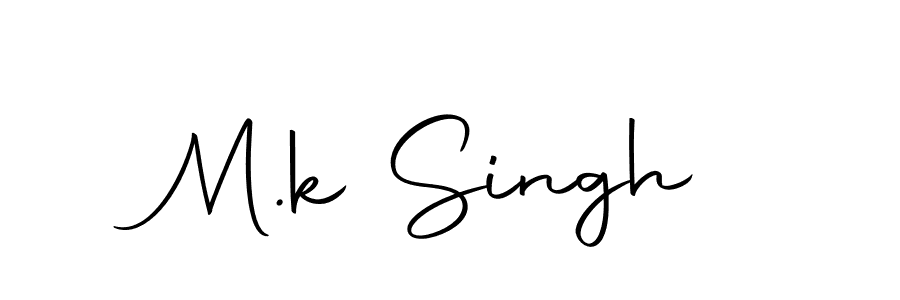 Design your own signature with our free online signature maker. With this signature software, you can create a handwritten (Autography-DOLnW) signature for name M.k Singh. M.k Singh signature style 10 images and pictures png