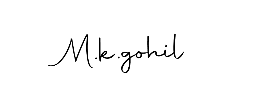 if you are searching for the best signature style for your name M.k.gohil. so please give up your signature search. here we have designed multiple signature styles  using Autography-DOLnW. M.k.gohil signature style 10 images and pictures png