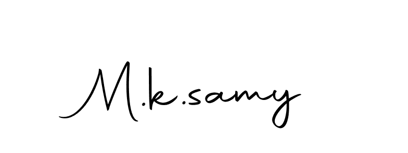 Use a signature maker to create a handwritten signature online. With this signature software, you can design (Autography-DOLnW) your own signature for name M.k.samy. M.k.samy signature style 10 images and pictures png