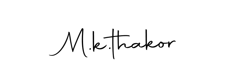 Also we have M.k.thakor name is the best signature style. Create professional handwritten signature collection using Autography-DOLnW autograph style. M.k.thakor signature style 10 images and pictures png