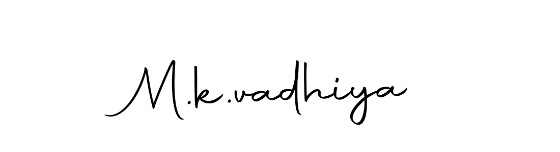 M.k.vadhiya stylish signature style. Best Handwritten Sign (Autography-DOLnW) for my name. Handwritten Signature Collection Ideas for my name M.k.vadhiya. M.k.vadhiya signature style 10 images and pictures png