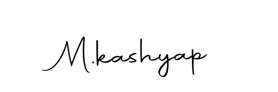 Create a beautiful signature design for name M.kashyap. With this signature (Autography-DOLnW) fonts, you can make a handwritten signature for free. M.kashyap signature style 10 images and pictures png