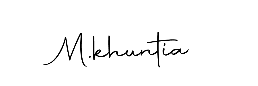 Make a beautiful signature design for name M.khuntia. With this signature (Autography-DOLnW) style, you can create a handwritten signature for free. M.khuntia signature style 10 images and pictures png