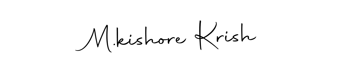 It looks lik you need a new signature style for name M.kishore Krish. Design unique handwritten (Autography-DOLnW) signature with our free signature maker in just a few clicks. M.kishore Krish signature style 10 images and pictures png