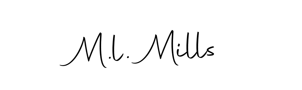 The best way (Autography-DOLnW) to make a short signature is to pick only two or three words in your name. The name M.l. Mills include a total of six letters. For converting this name. M.l. Mills signature style 10 images and pictures png