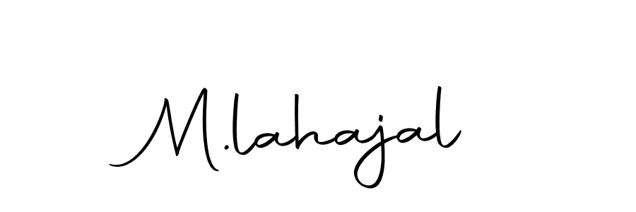 Create a beautiful signature design for name M.lahajal. With this signature (Autography-DOLnW) fonts, you can make a handwritten signature for free. M.lahajal signature style 10 images and pictures png