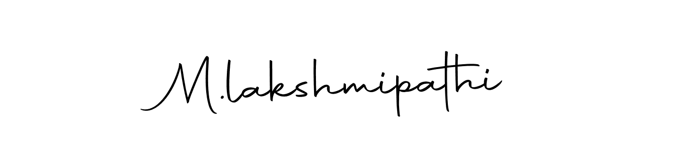 Make a beautiful signature design for name M.lakshmipathi. Use this online signature maker to create a handwritten signature for free. M.lakshmipathi signature style 10 images and pictures png