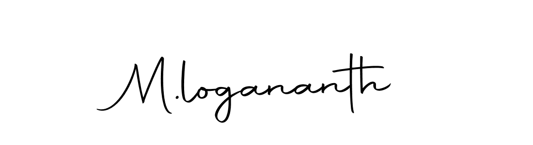 Create a beautiful signature design for name M.logananth. With this signature (Autography-DOLnW) fonts, you can make a handwritten signature for free. M.logananth signature style 10 images and pictures png