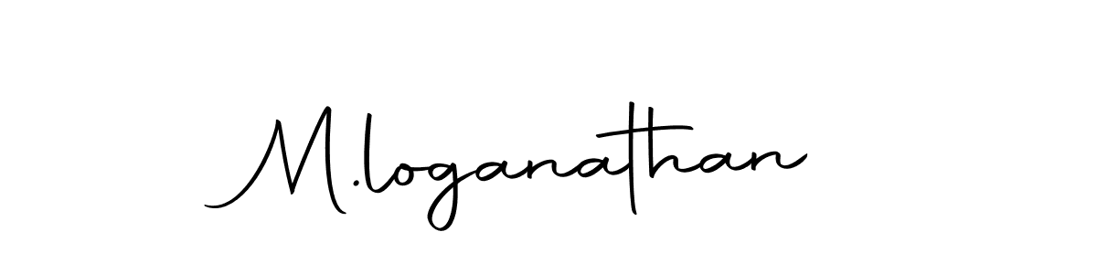 Make a beautiful signature design for name M.loganathan. With this signature (Autography-DOLnW) style, you can create a handwritten signature for free. M.loganathan signature style 10 images and pictures png