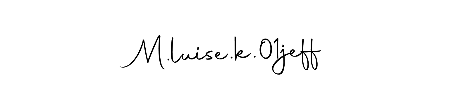 Make a beautiful signature design for name M.luise.k.01jeff. Use this online signature maker to create a handwritten signature for free. M.luise.k.01jeff signature style 10 images and pictures png