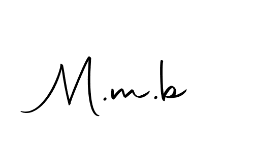 You should practise on your own different ways (Autography-DOLnW) to write your name (M.m.b) in signature. don't let someone else do it for you. M.m.b signature style 10 images and pictures png