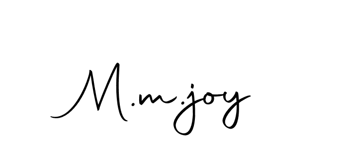 You should practise on your own different ways (Autography-DOLnW) to write your name (M.m.joy) in signature. don't let someone else do it for you. M.m.joy signature style 10 images and pictures png