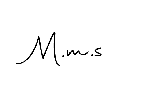 if you are searching for the best signature style for your name M.m.s. so please give up your signature search. here we have designed multiple signature styles  using Autography-DOLnW. M.m.s signature style 10 images and pictures png