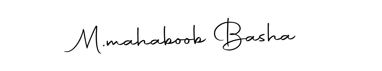 The best way (Autography-DOLnW) to make a short signature is to pick only two or three words in your name. The name M.mahaboob Basha include a total of six letters. For converting this name. M.mahaboob Basha signature style 10 images and pictures png