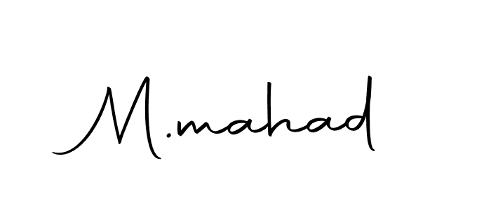 Make a beautiful signature design for name M.mahad. Use this online signature maker to create a handwritten signature for free. M.mahad signature style 10 images and pictures png