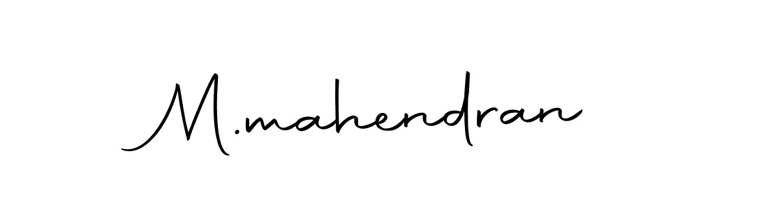 Make a beautiful signature design for name M.mahendran. With this signature (Autography-DOLnW) style, you can create a handwritten signature for free. M.mahendran signature style 10 images and pictures png