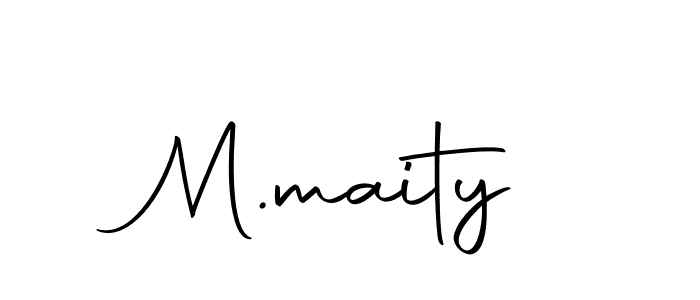 Also we have M.maity name is the best signature style. Create professional handwritten signature collection using Autography-DOLnW autograph style. M.maity signature style 10 images and pictures png