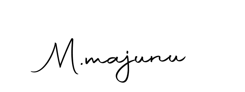 Make a beautiful signature design for name M.majunu. With this signature (Autography-DOLnW) style, you can create a handwritten signature for free. M.majunu signature style 10 images and pictures png