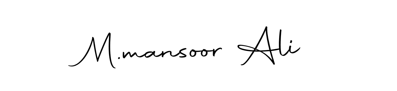 You should practise on your own different ways (Autography-DOLnW) to write your name (M.mansoor Ali) in signature. don't let someone else do it for you. M.mansoor Ali signature style 10 images and pictures png